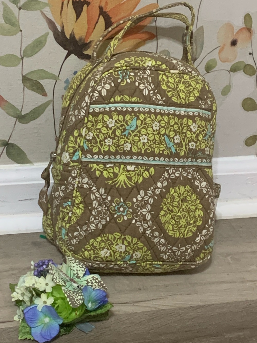 💎 Vera Bradley Sittin In A Tree Let’s Do Lunch Lunchbox Quilted Floral Print